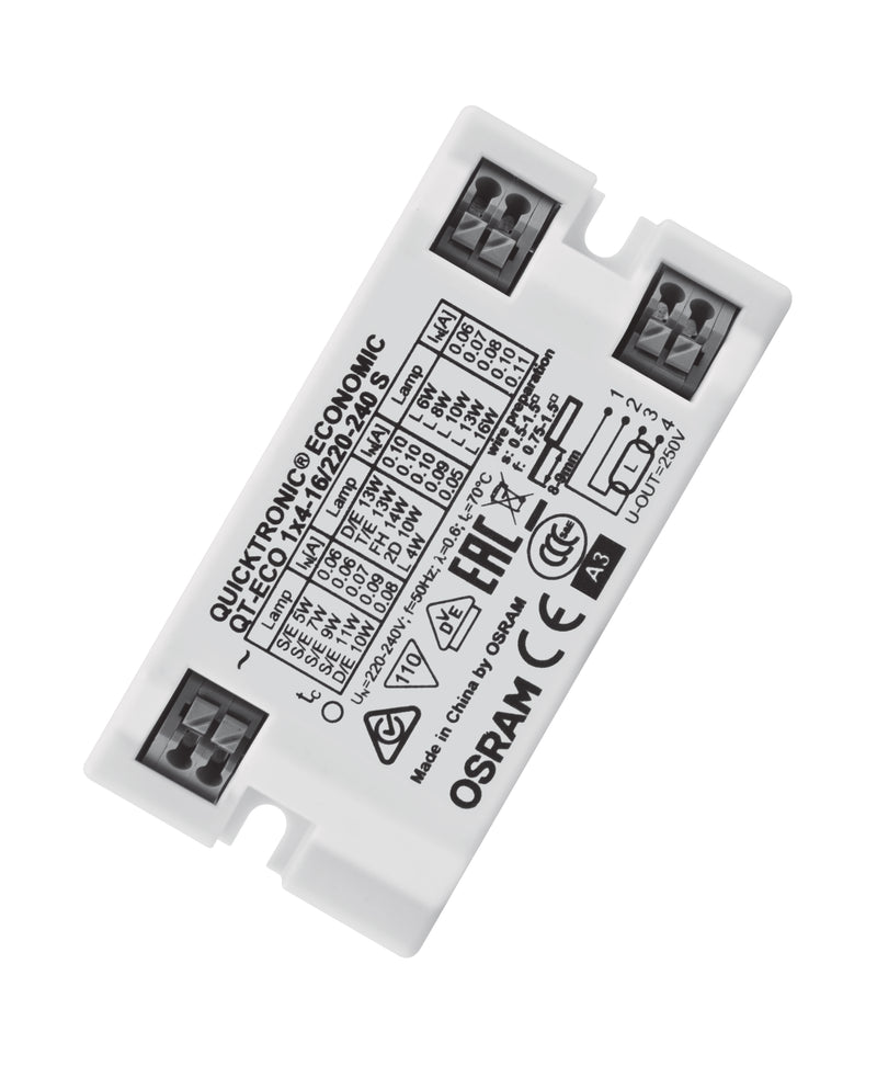 Transformacion Electronico 1x4 OSRAM Quicktronic Eco