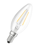 Bombilla LED Filamento Vela E14 1.5W 2700K Luz Calida OSRAM
