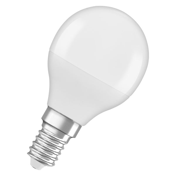 Bombilla LED Esferica E14 5.5W 4000K Luz Neutra OSRAM