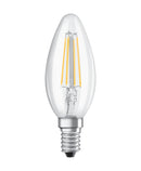 2 Bombillas LED Filamento Vela E14 4W 2700K Luz Calida OSRAM