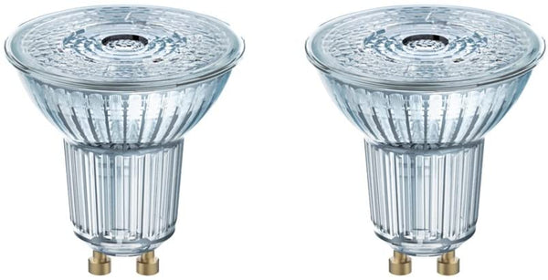 Caja de 2 Bombillas LED Reflectoras GU10 4.3W 2700K Luz Calida 36º OSRAM