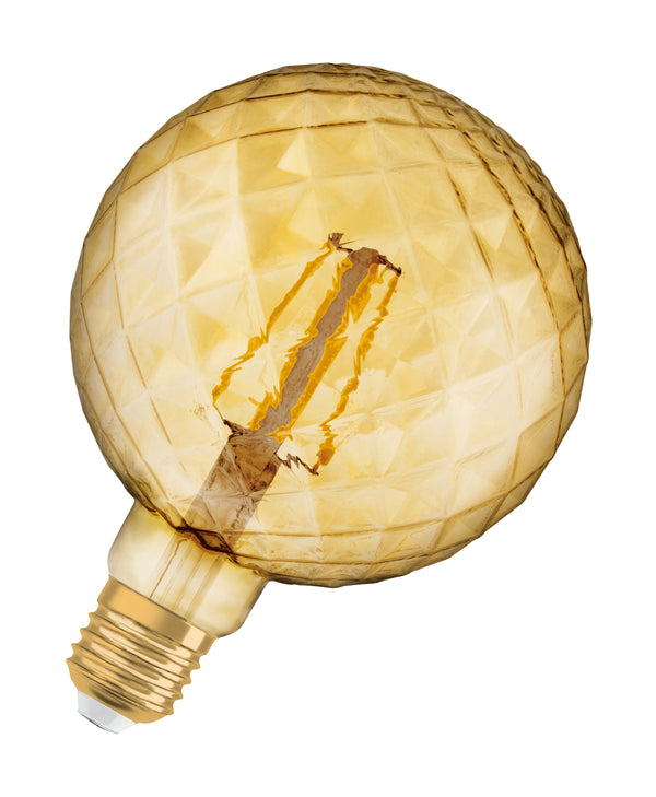 Bombilla LED Filamento Retro Piña E27 Oro 4.5W 2700K Luz Calida OSRAM