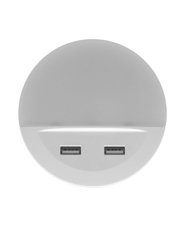 Luz LED Enchufe con Sensor y USB Blanco LEDVANCE