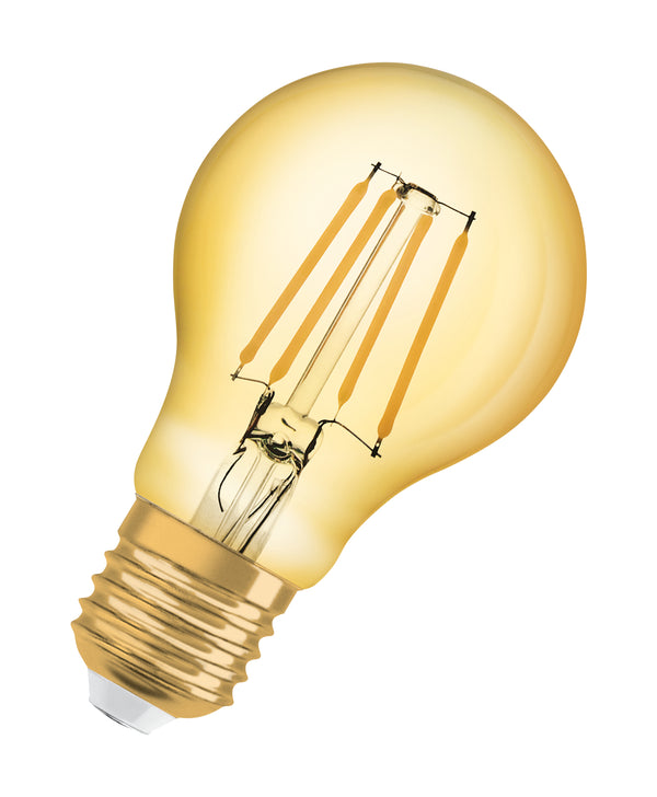 Bombilla LED Vintage Estandar E27 Oro SM 4W 2400K Luz Calida OSRAM