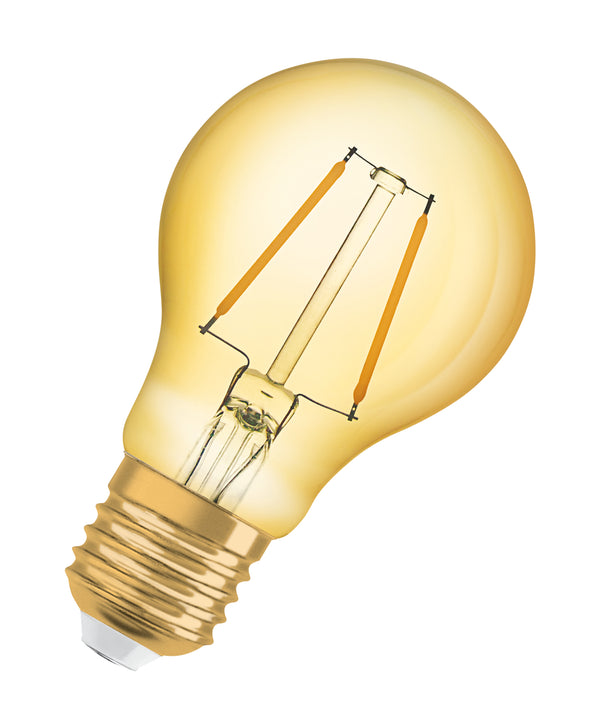 Bombilla LED Filamento Vintage E27 Oro SM 2.5W 2400K Luz Calida OSRAM