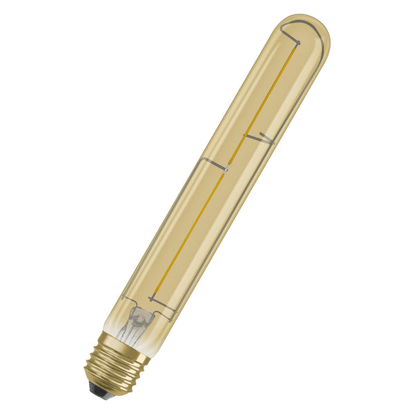 Bombilla LED Filamento Retro Tubular E27 Oro 5W 2000K Luz Calida OSRAM
