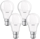 Pack de 4 Bombillas LED Estandar B22d 8.5W 2700K Luz Calida OSRAM