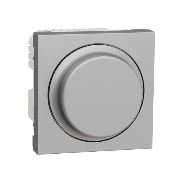 Schneider Electric NU351430. New Unica Regulador giratorio LED 4-200 VA Alumin