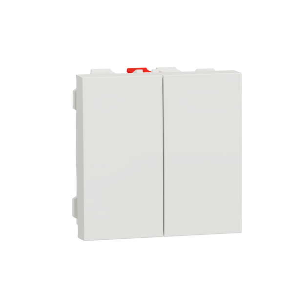 Schneider Electric NU321318 New Unica Doble conmutador 2 mod Polar