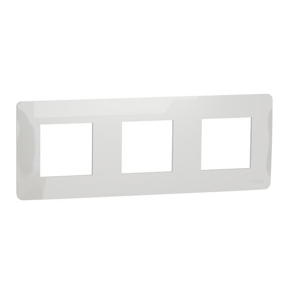 Schneider Electric NU200618. Marco 3 elementos New Unica Studio Blanco Polar
