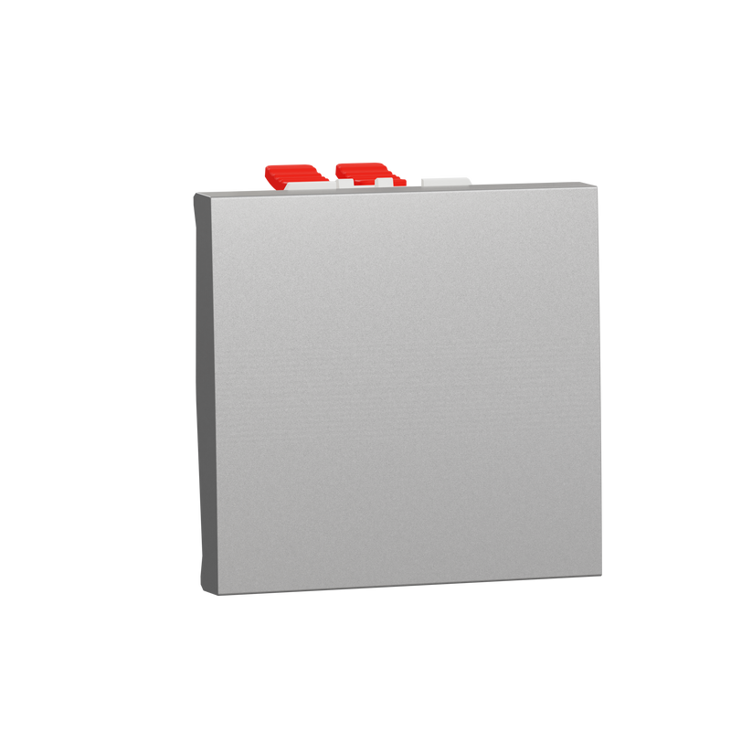 Schneider Electric NU320530. New Unica Cruzamiento 2 modulos color Aluminio