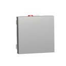 Schneider Electric NU320130. Interruptor 2 modulo New Unica Studio Aluminio