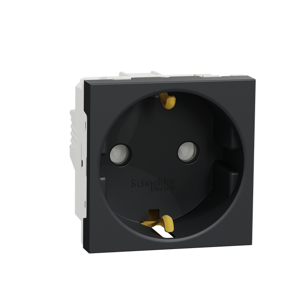 Schneider Electric NU303754. New Unica Schuko color Antracita