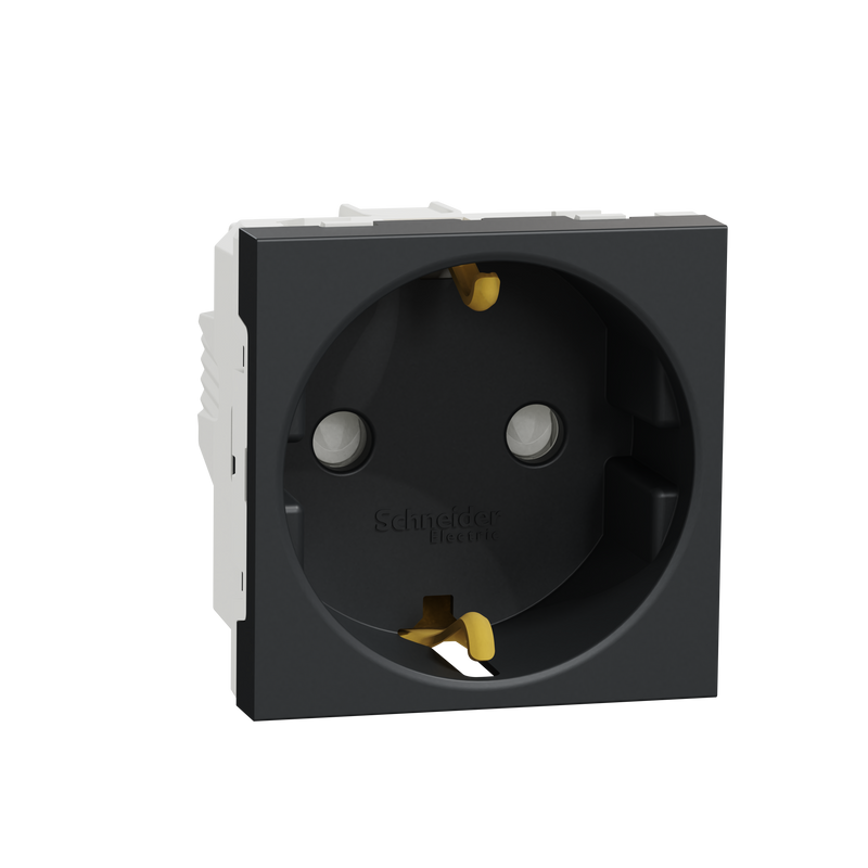 Schneider Electric NU303754. New Unica Schuko color Antracita
