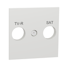 Schneider Electric NU944118 New Unica Caratula Toma R-TV/SAT Polar